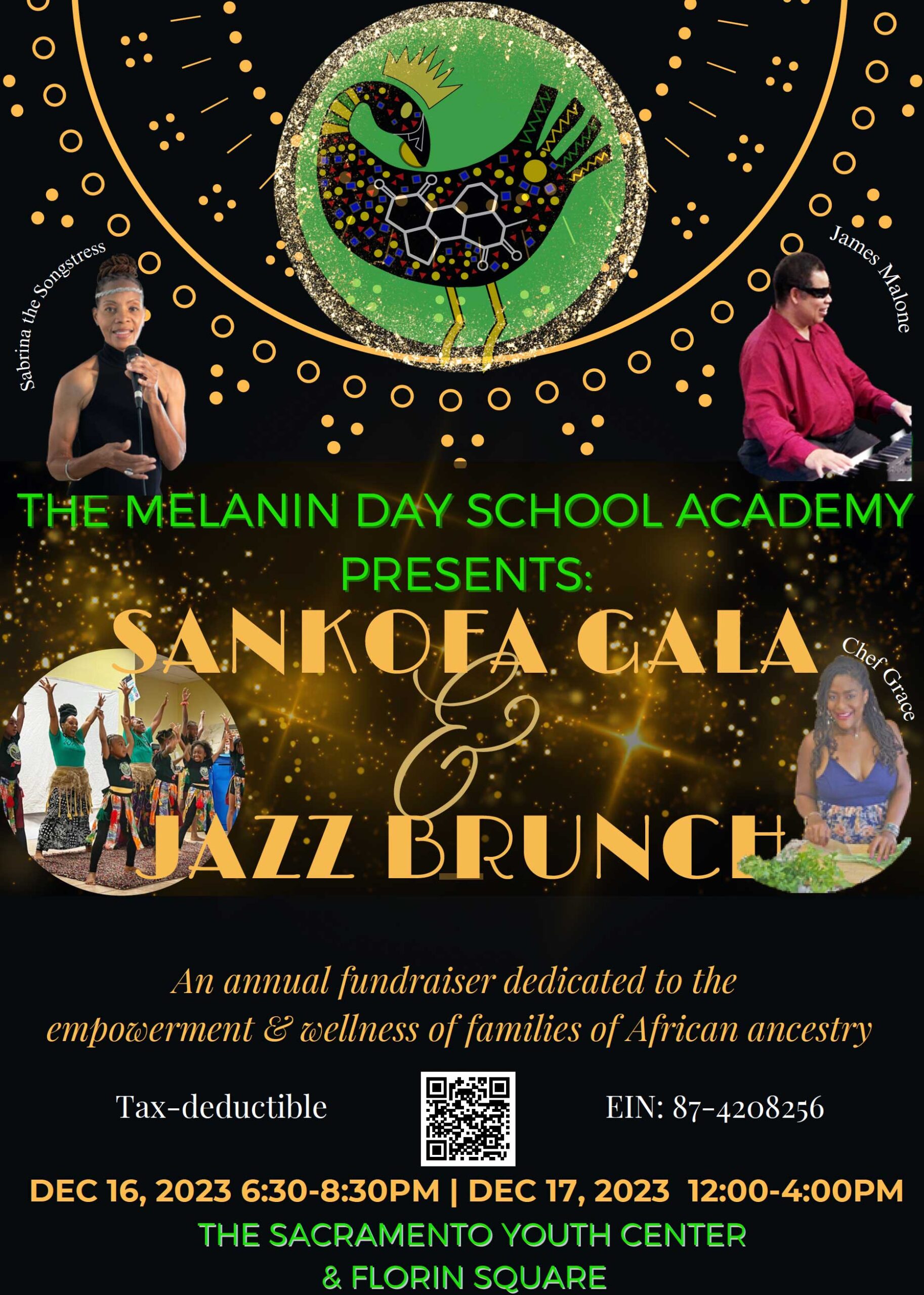 2023 MDSA Sankofa Gala and Jazz Brunch Flyer
