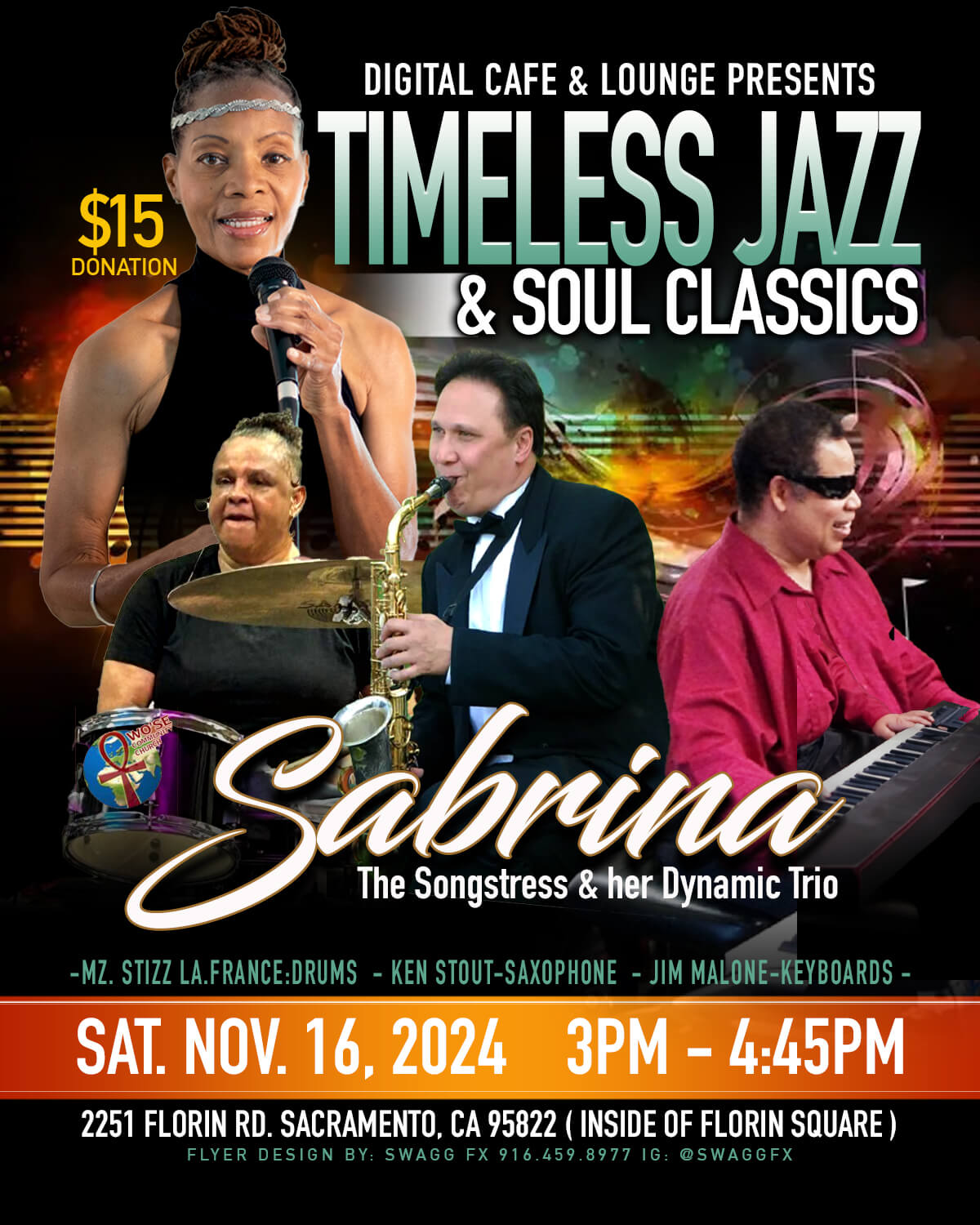 Sabrina the Songstress Performs at the new Digital Cafe & Lounge, Sat. 11/16th @ 3PM