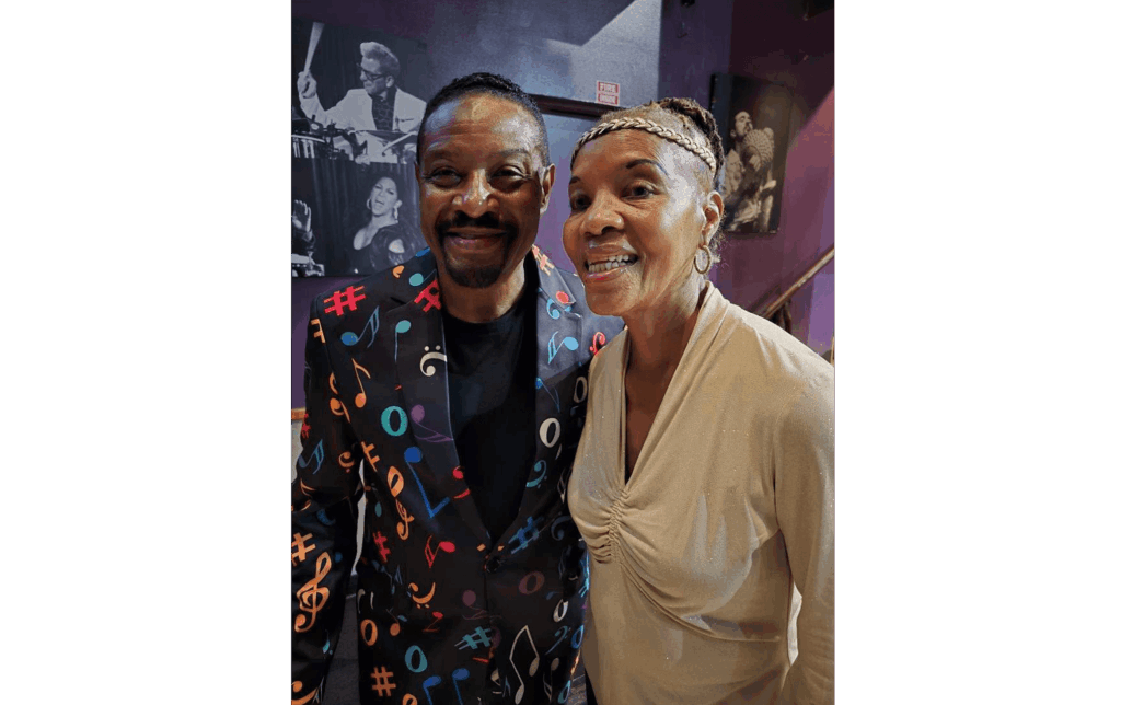 sabrina with saxophonist kim waters at yoshi's